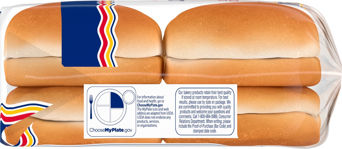 slide 4 of 9, Mrs. Baird's White Hamburger Buns, 8 count, Hamburger Buns, 12 oz Bag, 8 ct