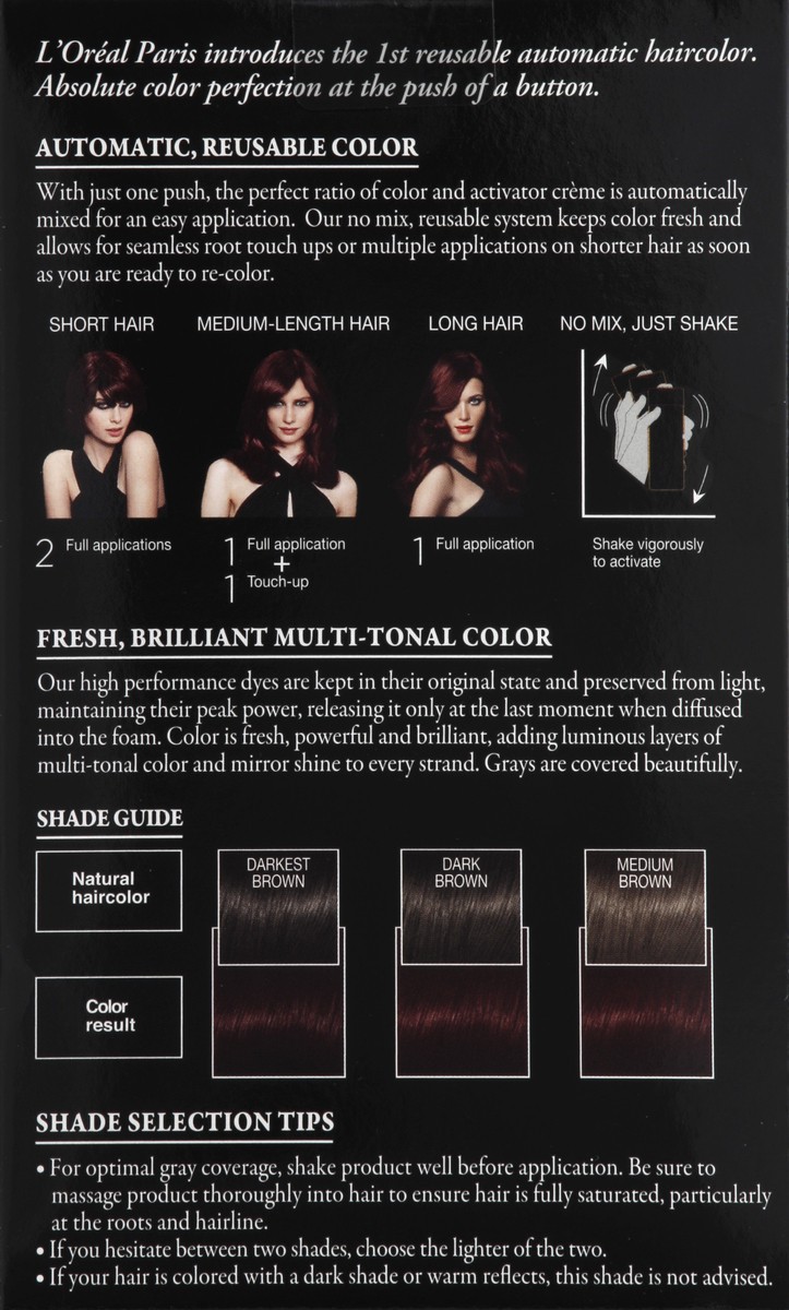 slide 5 of 5, L'Oréal Paris Superior Preference Mousse Absolue Hair Color - 465 Dark Auburn Brown, 1 ct