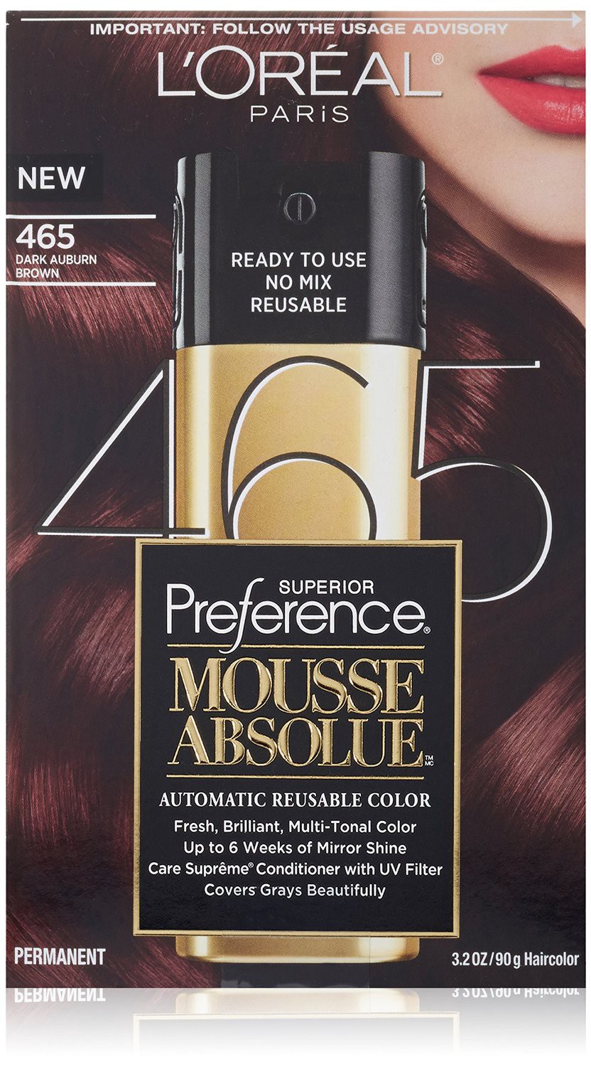 slide 1 of 1, L'Oréal Paris Superior Preference Mousse Absolue Hair Color - 465 Dark Auburn Brown, 1 ct