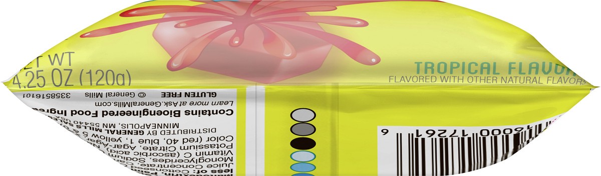 slide 6 of 8, Fruit Gushers Tropical Fruit Flavored Snacks, 4.25 oz