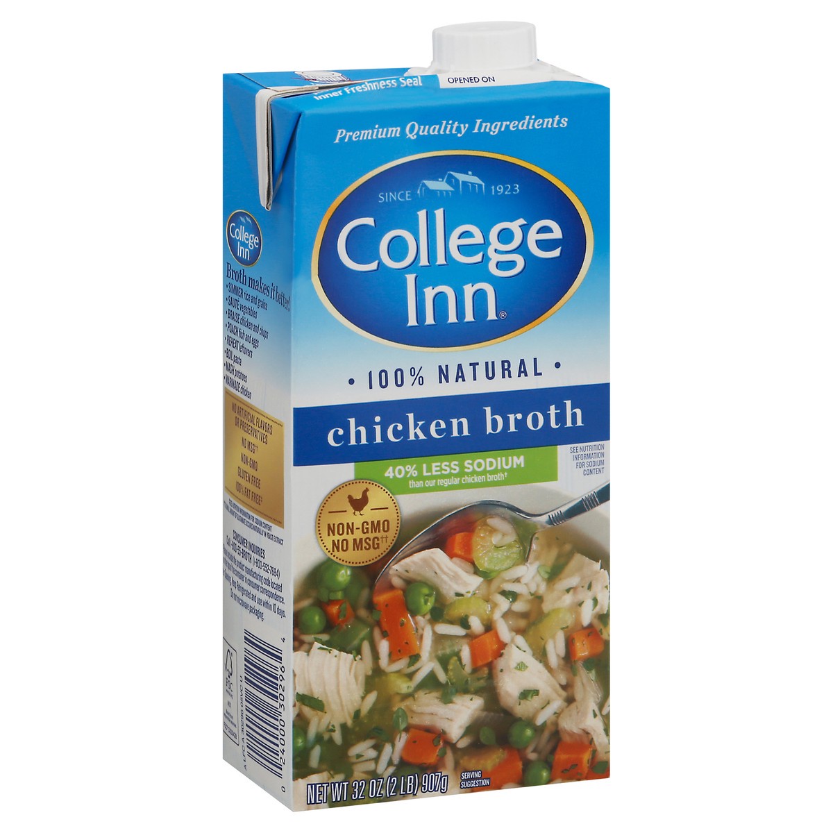 slide 8 of 10, College Inn Chicken Broth 32 oz, 32 oz