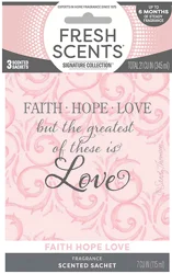 Wb 3Pk Sachet Faith Hope Love
