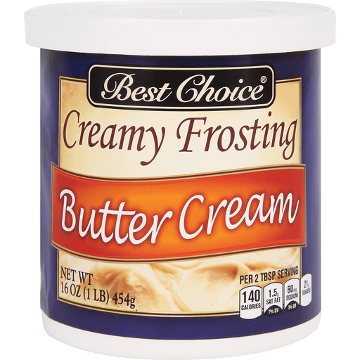 slide 1 of 1, Best Choice Ready To Spread Butter Cream Creamy Frosting, 16 oz