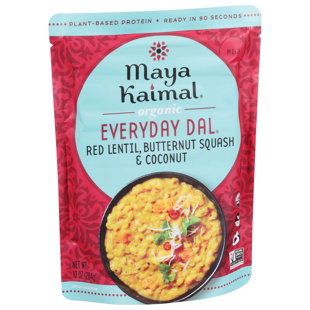 slide 8 of 9, Maya Kaimal Mild Organic Red Lentil, Butternut Squash & Coconut Everyday Dal 10 oz, 10 oz