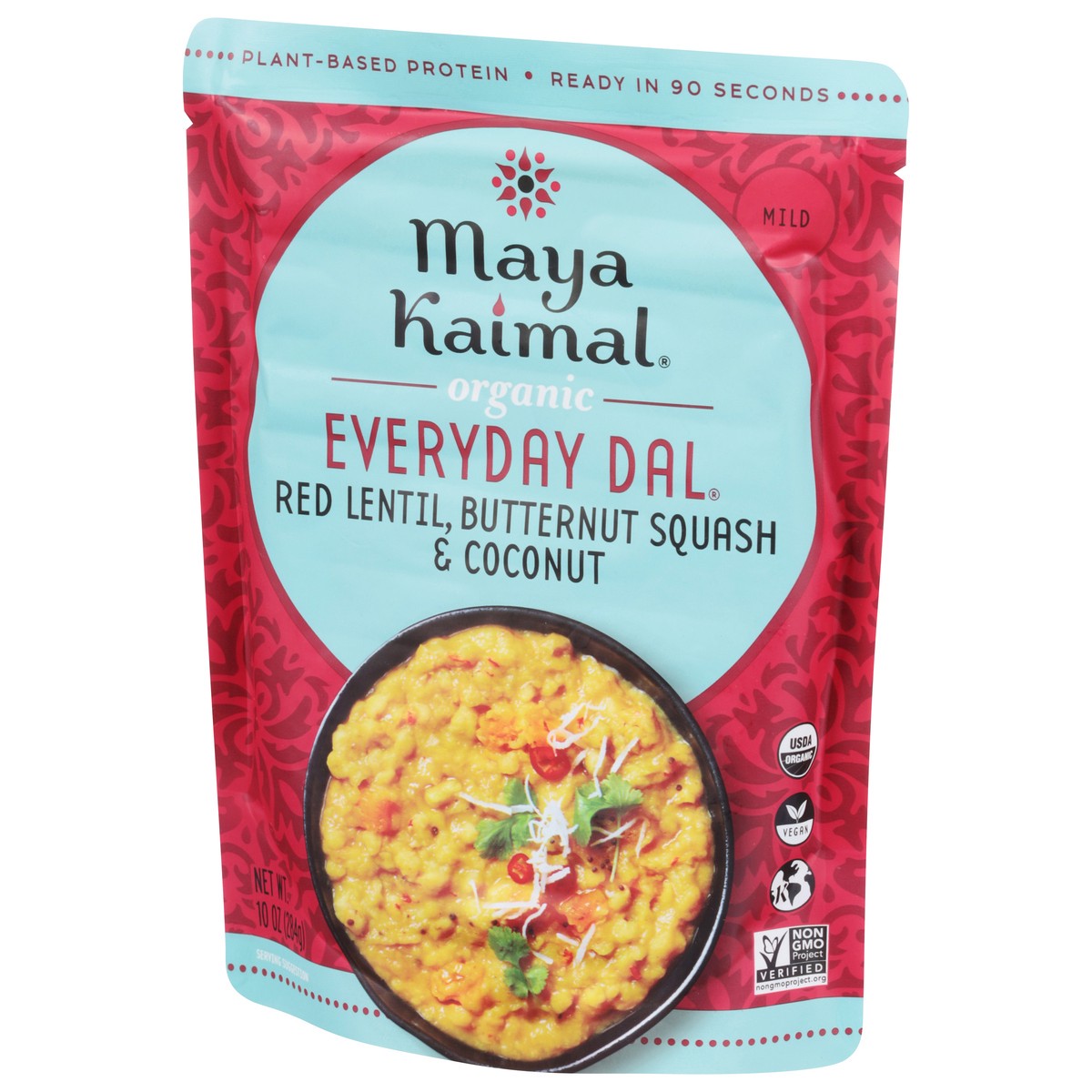 slide 3 of 9, Maya Kaimal Mild Organic Red Lentil, Butternut Squash & Coconut Everyday Dal 10 oz, 10 oz