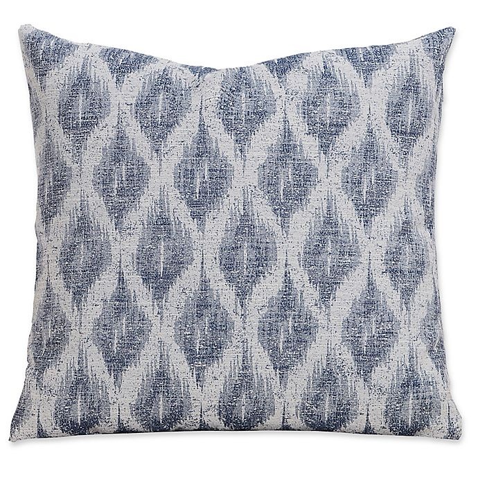 slide 1 of 2, SIScovers Diamond Creek Square Throw Pillow - Blue/Off White, 16 in