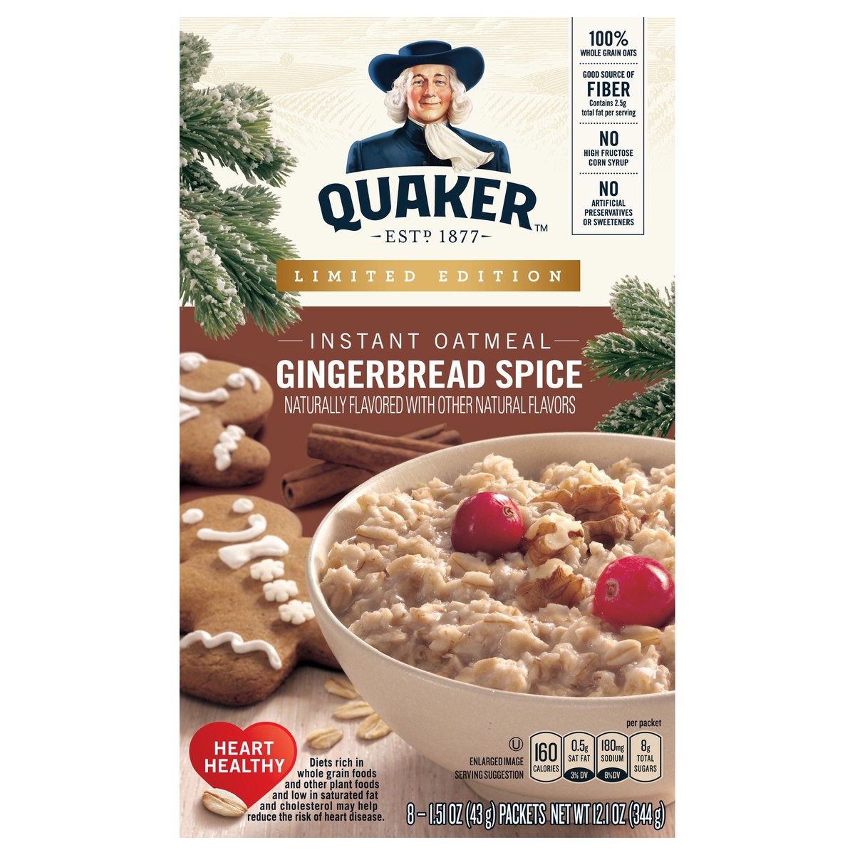 slide 1 of 8, Quaker Oatmeal, 8 ct