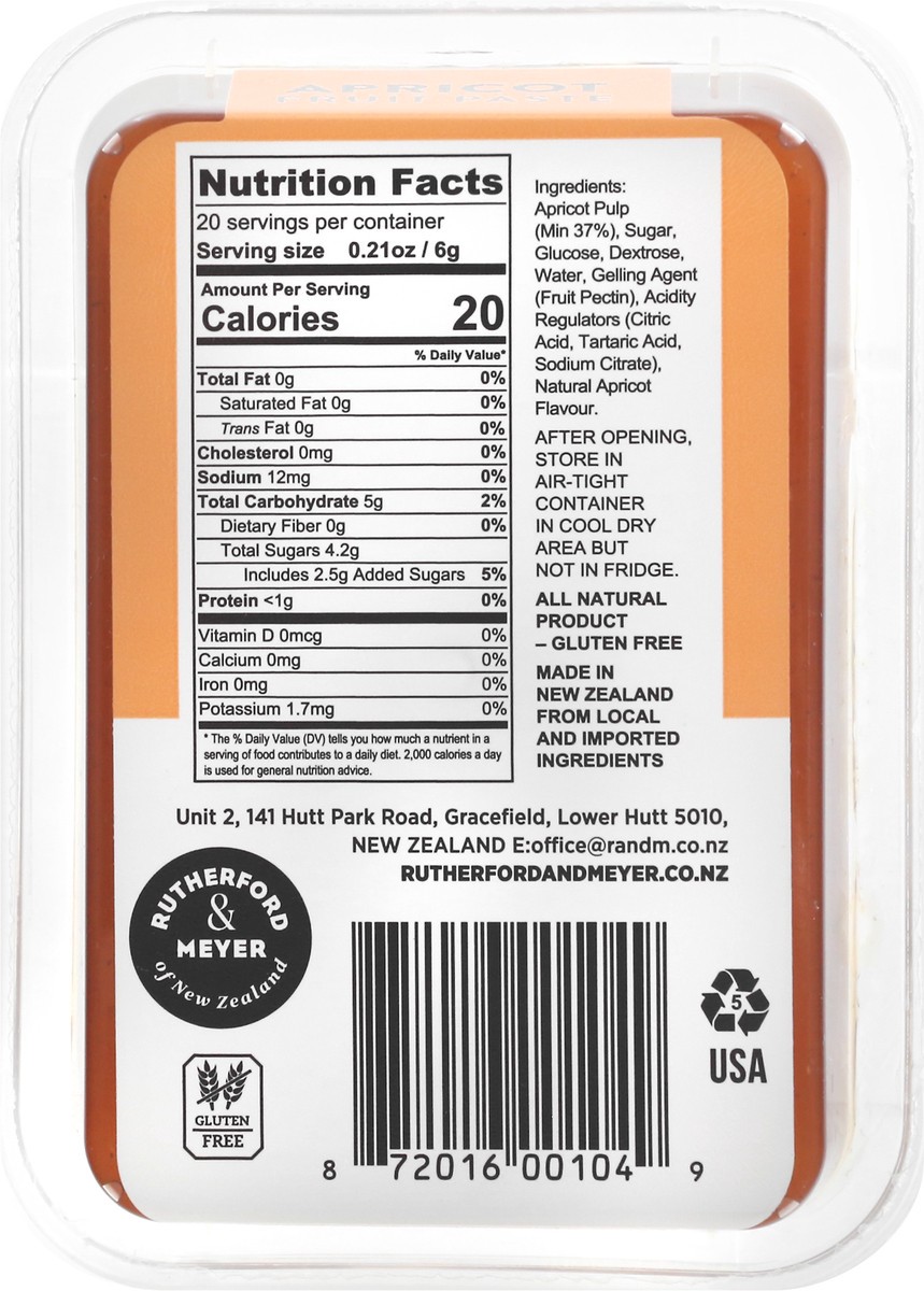 slide 7 of 13, Rutherford & Meyer Apricot Fruit Paste 120 g, 120 g