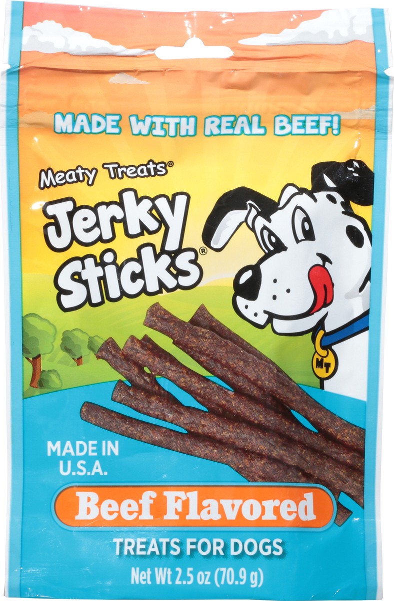 slide 5 of 9, Meaty Treats Jerky Sticks Beef Flavored Treats for Dogs 2.5 oz, 2.5 oz