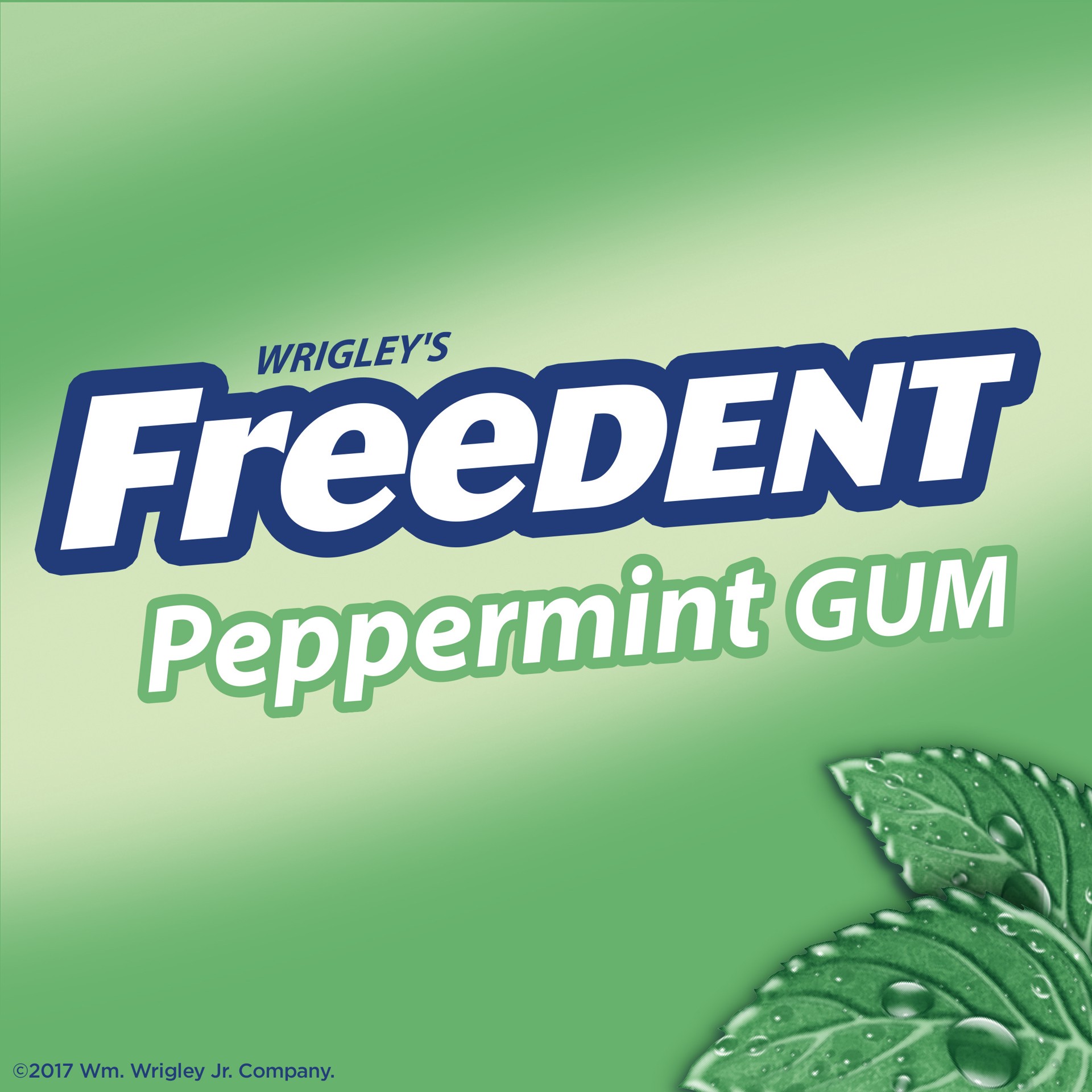 slide 5 of 5, Freedent WRIGLEY'S FREEDENT Peppermint Chewing Gum, Single Pack, 15 Stick, 15 pc