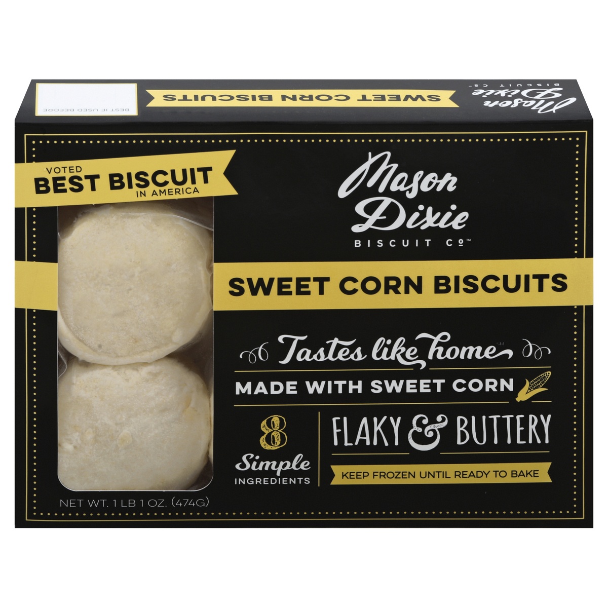 slide 1 of 1, Mason Dixie Biscuit Co. Sweet Corn Biscuits, 6 ct; 17 oz