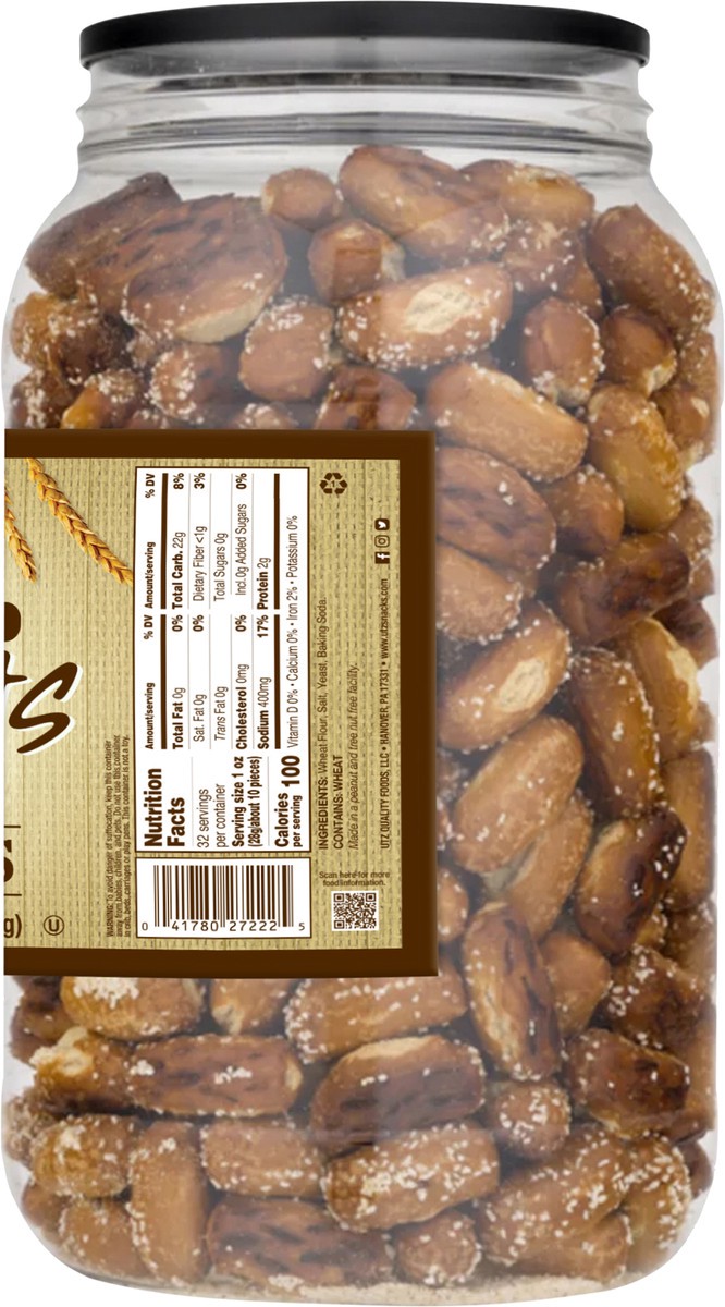 slide 11 of 11, Utz Barrel Pretzel Nugget, 32 oz