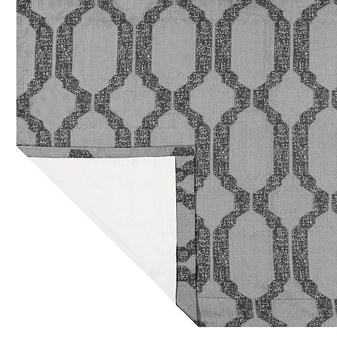 slide 3 of 4, Brookstone Paxton Grommet 100% Blackout Window Curtain Panel - Dark Grey, 108 in