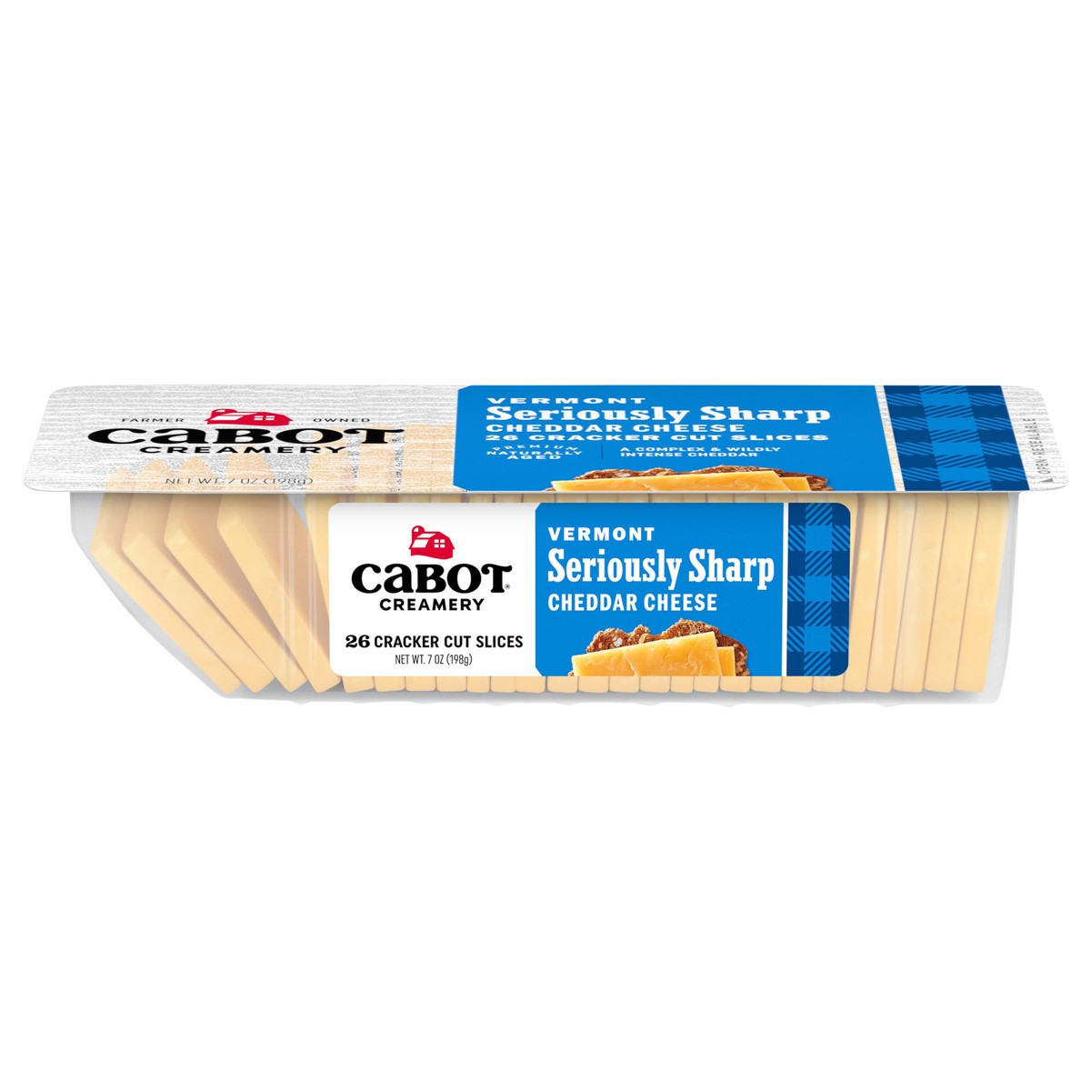 slide 1 of 1, Cabot Seriously Sharp Yellow Cracker Cuts, 26 ct