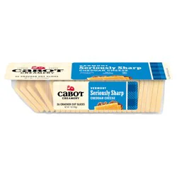 Cabot Creamery Seriously Sharp Yellow Cheddar Cheese Cracker Cuts 7 oz