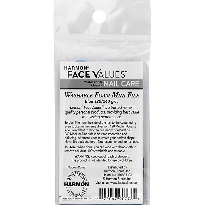 slide 3 of 3, Harmon Face Values Mini Nail Files - Blue, 6 ct