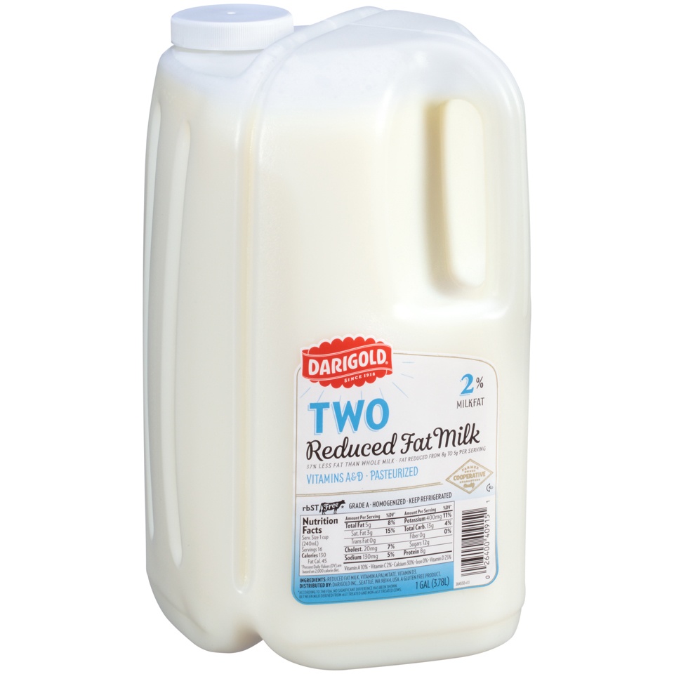 slide 3 of 8, Darigold 2% Reduced Fat Milk , 1 gal