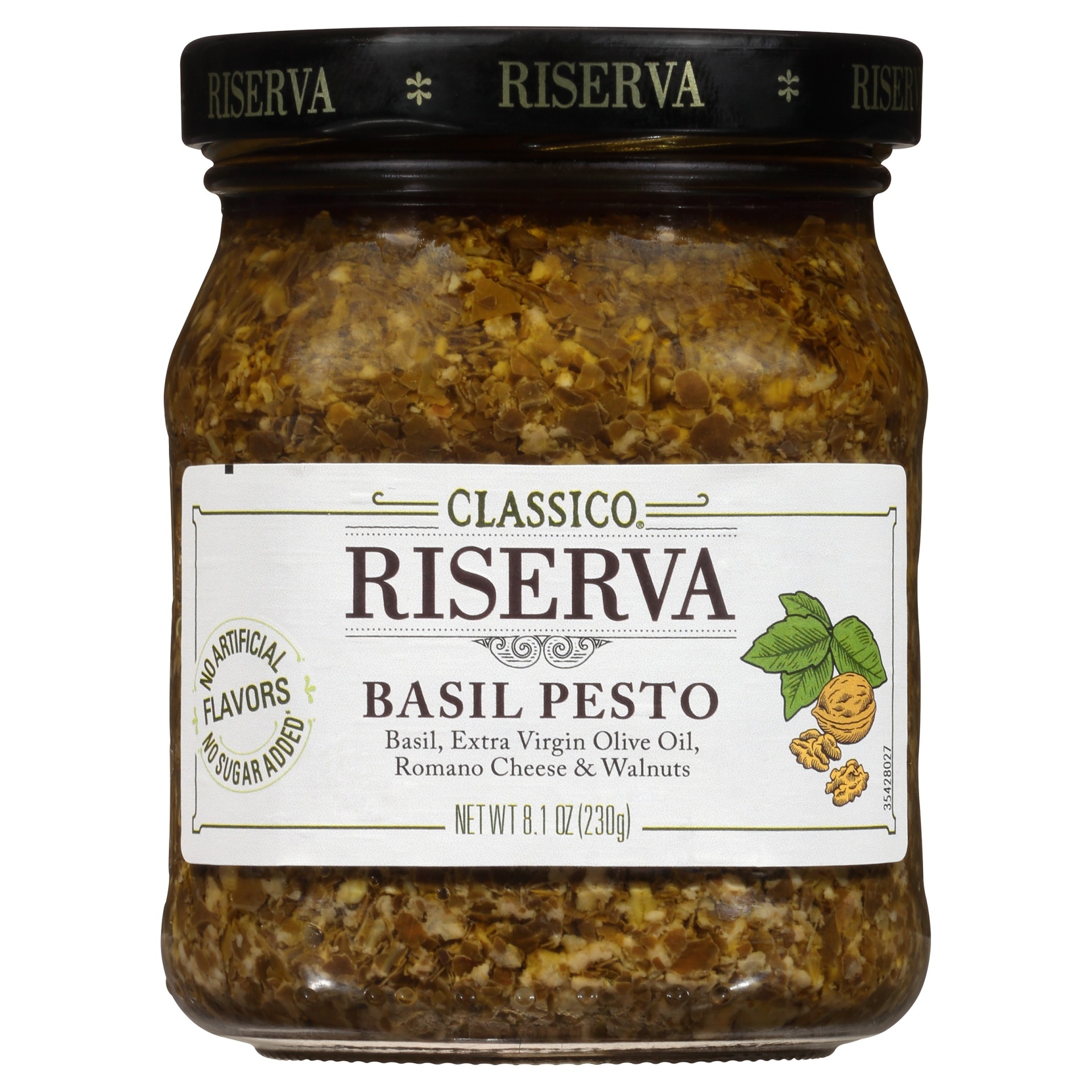 slide 1 of 1, Classico Riserva Basil Pesto Sauce, 8.1 oz