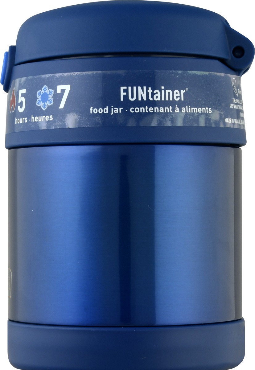 slide 2 of 10, Thermos Stainless Steel Funtainer Food Jar, Solid Blue, 1 ct