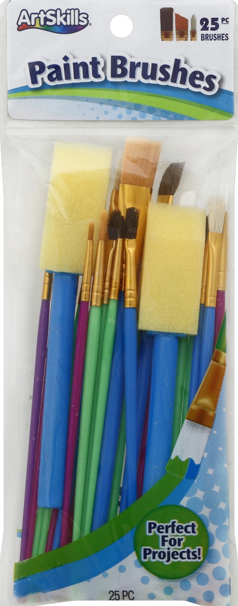 slide 2 of 2, Artskills Paint Brushes, 25 ct