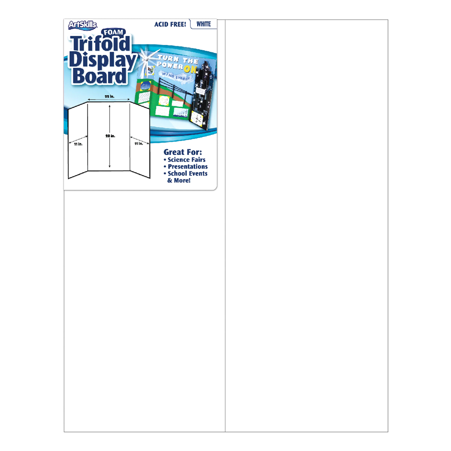 slide 1 of 1, ArtSkills Medium Foam Trifold, 1 ct