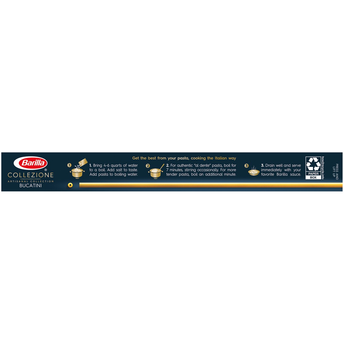 slide 9 of 9, Barilla Collezione Artisanal Collection Bucatini Pasta 12 oz. Box, 12 oz