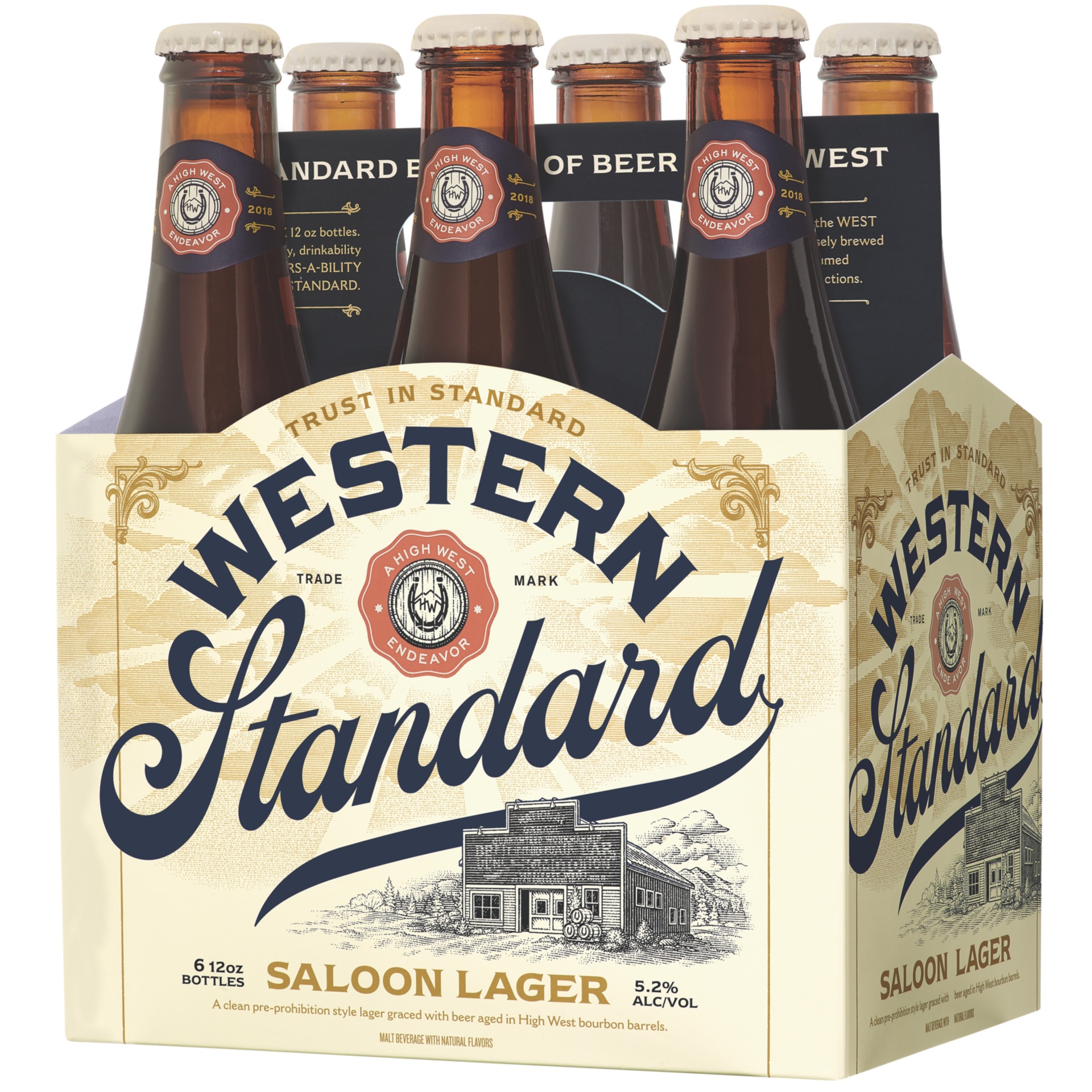 slide 2 of 4, Western Standard Saloon Lager Craft Beer, 6 pk 12 fl oz Bottles, 5.2% ABV, 72 fl oz