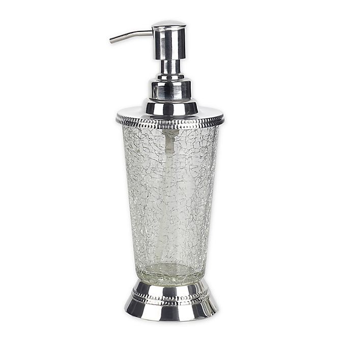 slide 1 of 5, Nu Steel Regal Crackle Lotion Pump Dispenser, 1 ct