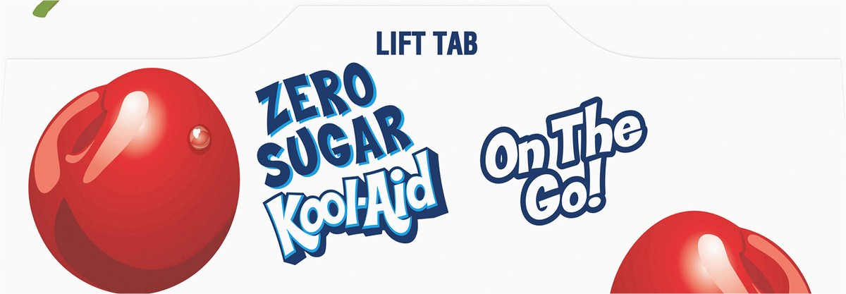 slide 7 of 13, Kool-Aid Cherry Zero Sugar Artificially Flavored Powdered Soft Drink Mix, 6 ct On-the-Go-Packets, 6 ct