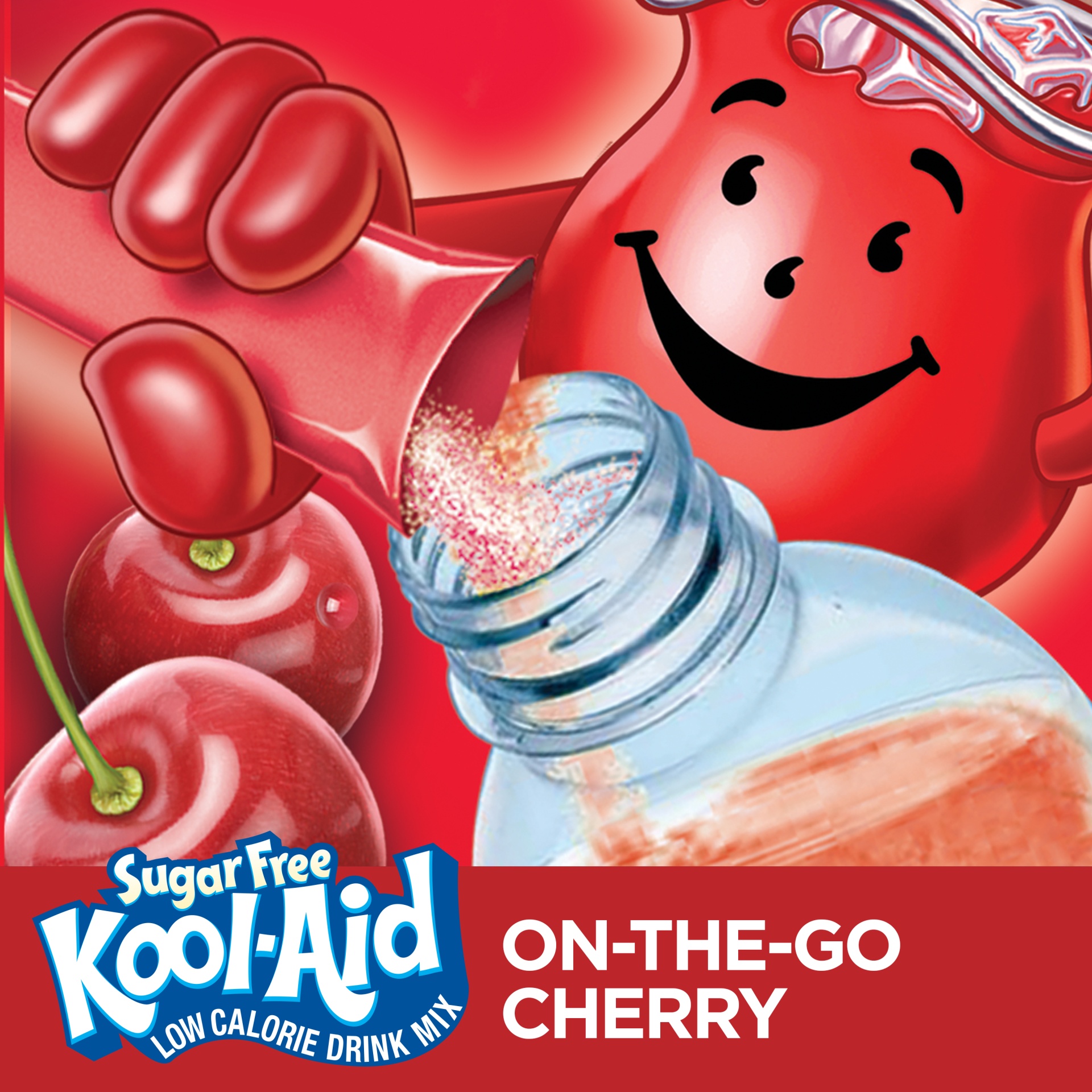 Kool-Aid On-The-Go Sugar-Free Cherry Powdered Soft Drink 6 - 0.35 oz ...