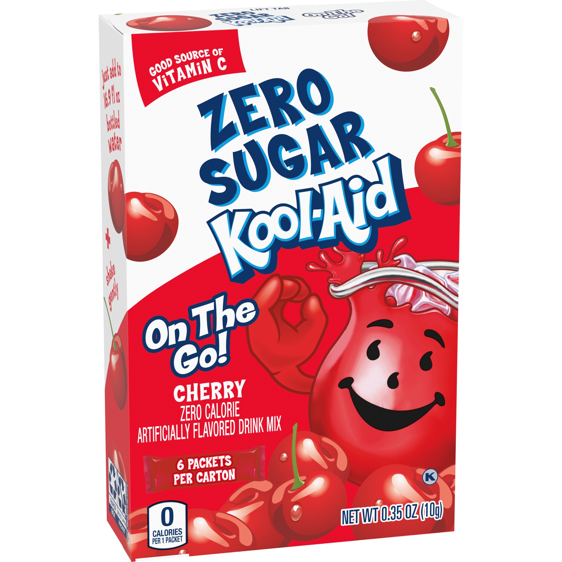 Kool-Aid On-The-Go Sugar-Free Cherry Powdered Soft Drink 6 - 0.35 oz