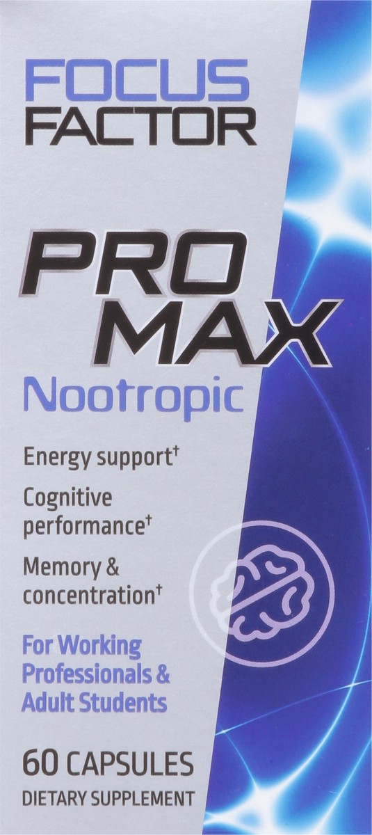 slide 5 of 15, Focus Factor Pro Max Nootropic 60 Capsules, 60 ct