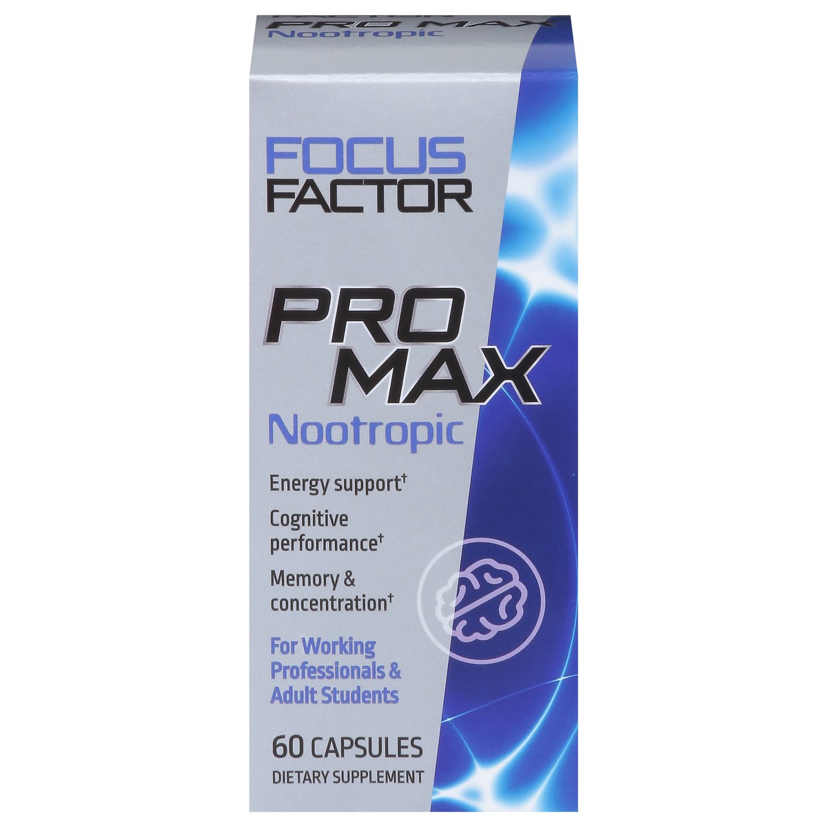 slide 10 of 15, Focus Factor Pro Max Nootropic 60 Capsules, 60 ct