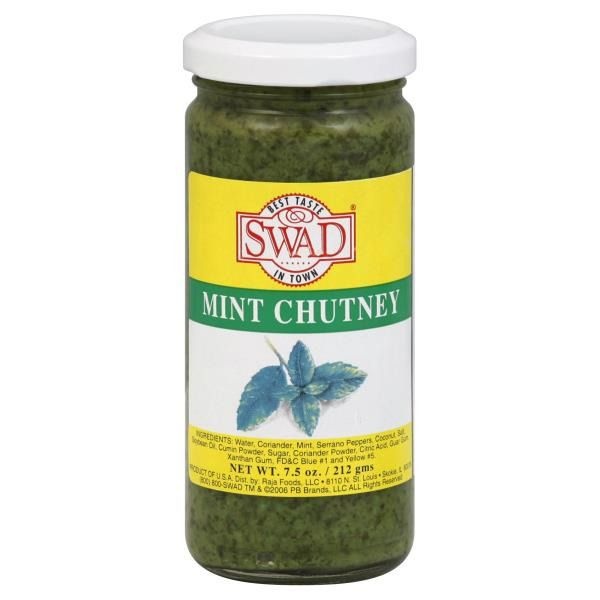 slide 1 of 1, Swad Mint Chutney, 7.5 oz