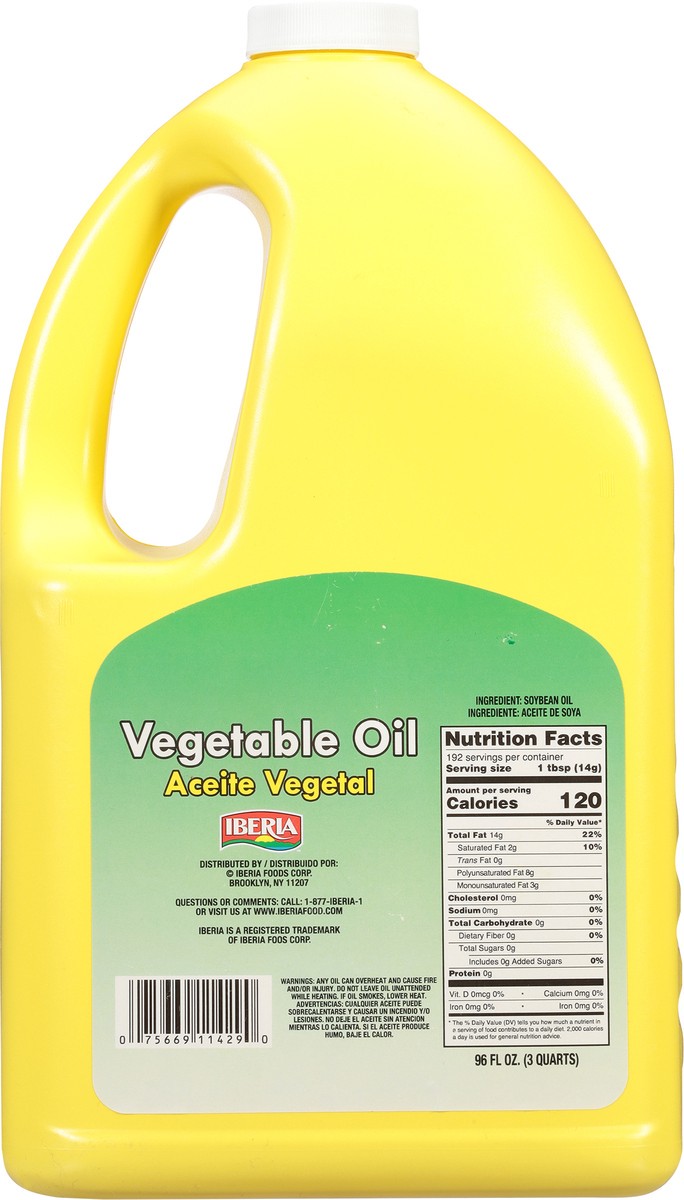 slide 5 of 9, Iberia 100% Pure Vegetable Oil 96 fl oz, 96 fl oz
