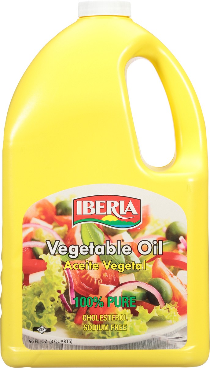 slide 6 of 9, Iberia 100% Pure Vegetable Oil 96 fl oz, 96 fl oz