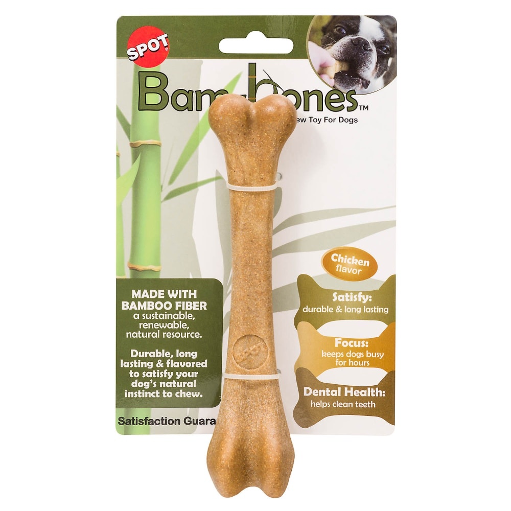 slide 1 of 1, Spot Bam-Bones Chicken Flavor 7.25" Chew Toy, 1 ct