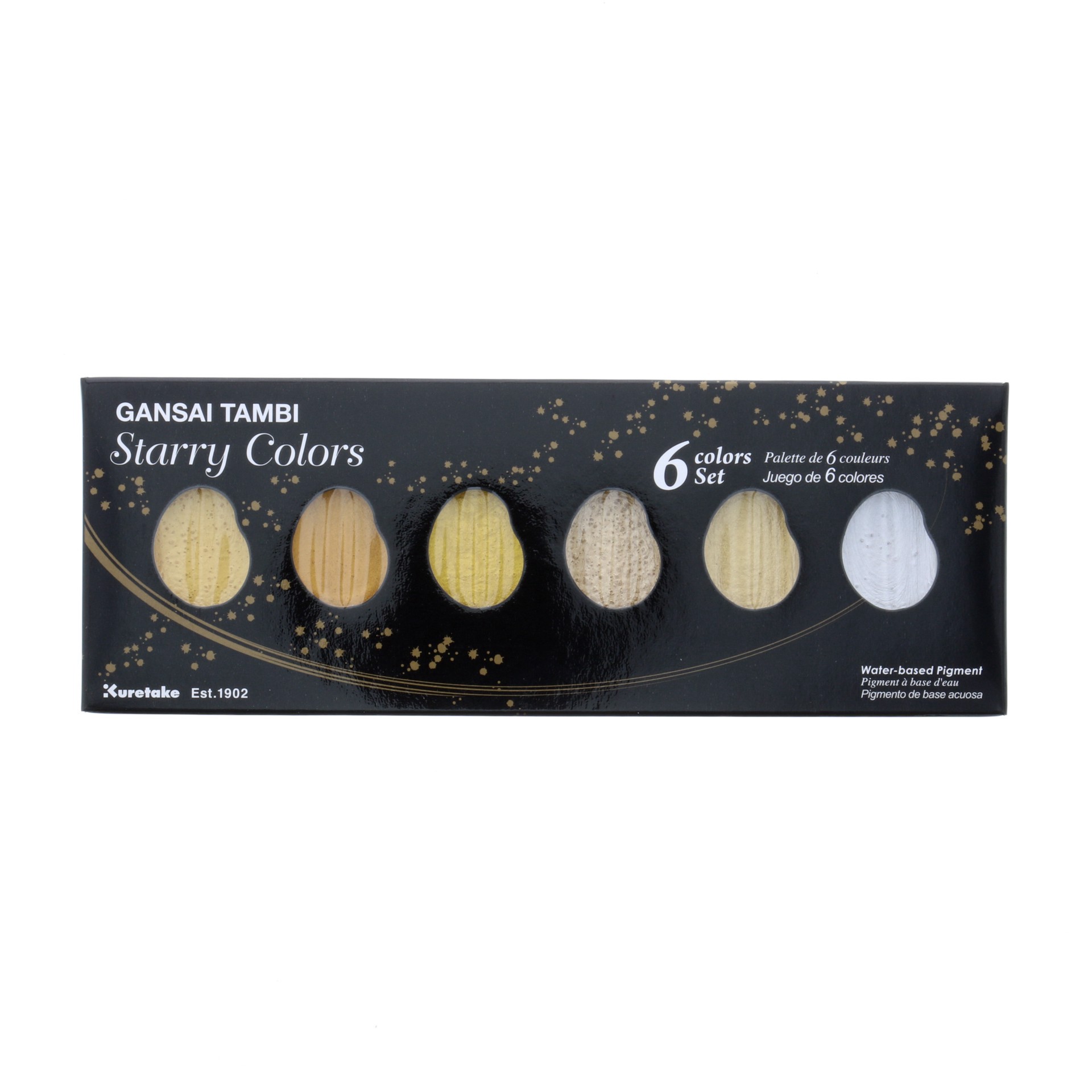 slide 2 of 4, Kuretake Gansai Tambi Starry Metallic Watercolor Set, 7.65 in x 2.8 in x 0.65 in