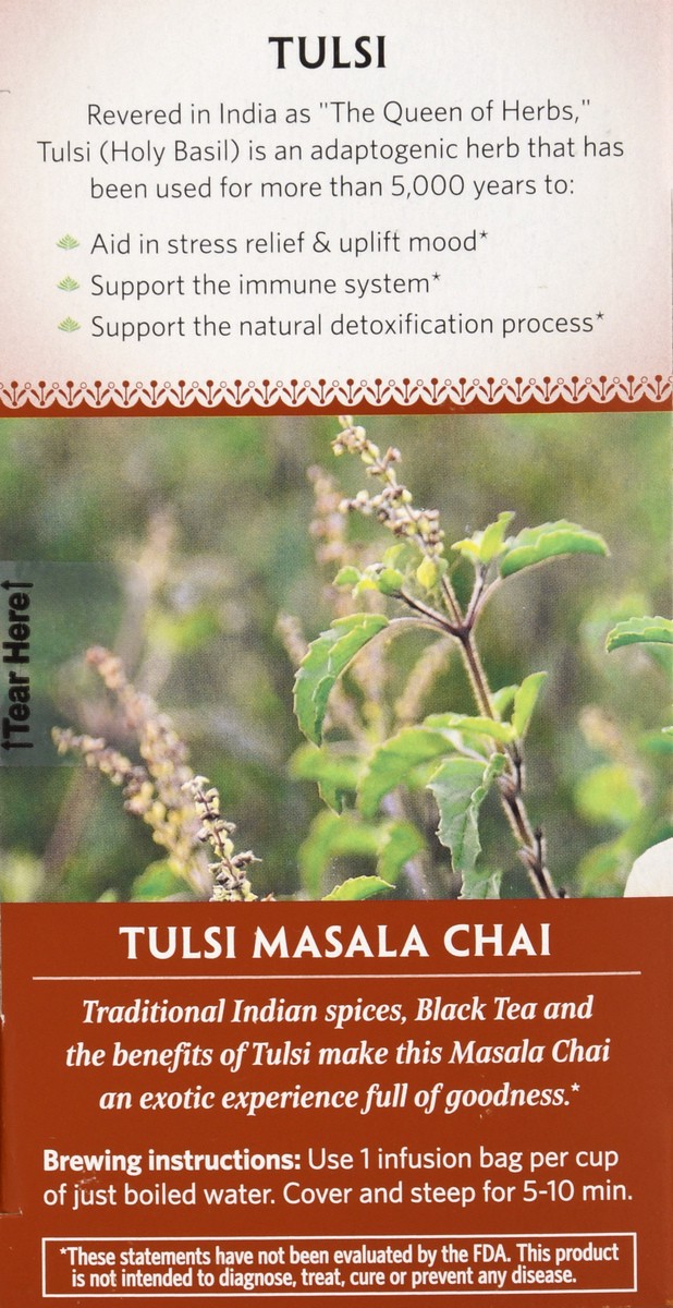 slide 7 of 13, Organic India Infusion Bags Tulsi Masala Chai Herbal Supplement - 18 ct, 18 ct