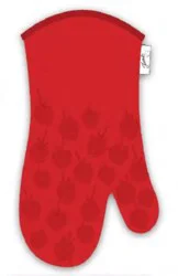 Fiesta Scarlet With Silicone Print Oven Mitt