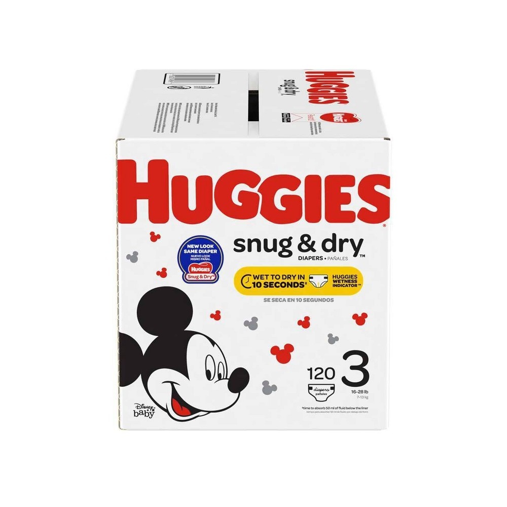 slide 2 of 5, Huggies Snug & Dry Diapers Super Pack - Size 3, 100 ct