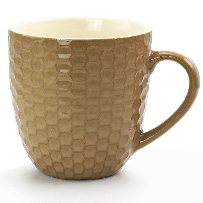 slide 1 of 6, Elama Honeycomb Coffee Mugs - Brown, 6 ct