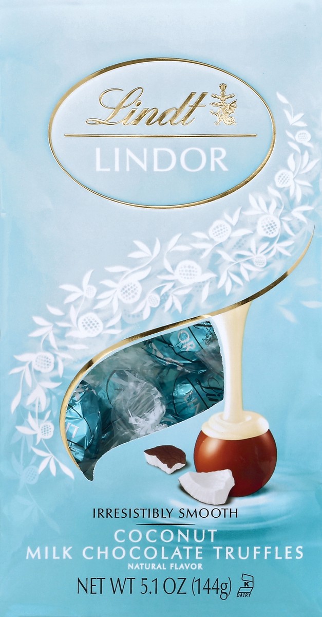 slide 4 of 5, Lindt Lindor Coconut Milk Chocolate Truffles, 5.1 oz