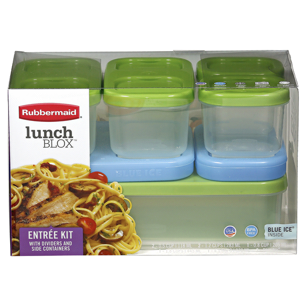 slide 1 of 1, Rubbermaid LunchBlox Entree Container Kit, 1 ct