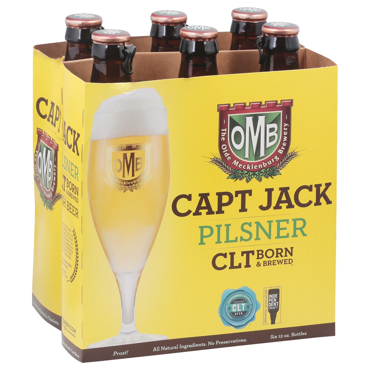 slide 5 of 9, The Olde Mecklenburg Brewery Pilsner Capt Jack Beer 6 - 12 oz Bottles, 6 ct; 12 oz