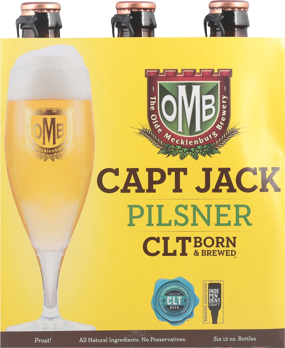 slide 7 of 9, The Olde Mecklenburg Brewery Pilsner Capt Jack Beer 6 - 12 oz Bottles, 6 ct; 12 oz
