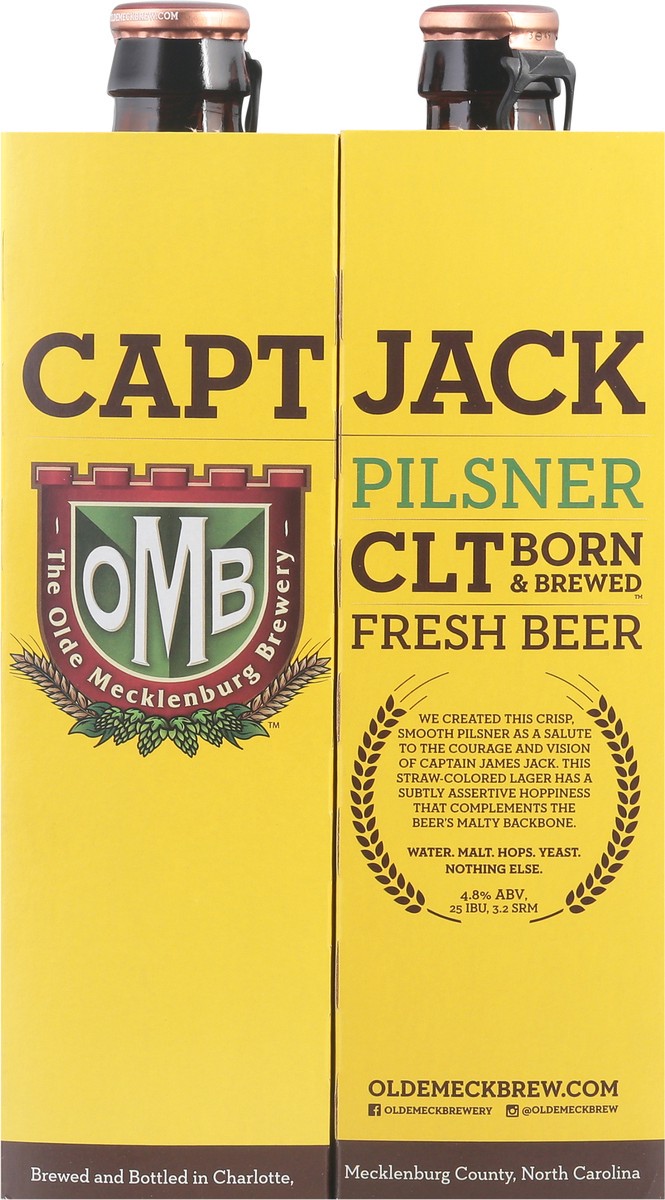 slide 4 of 9, The Olde Mecklenburg Brewery Pilsner Capt Jack Beer 6 - 12 oz Bottles, 6 ct; 12 oz