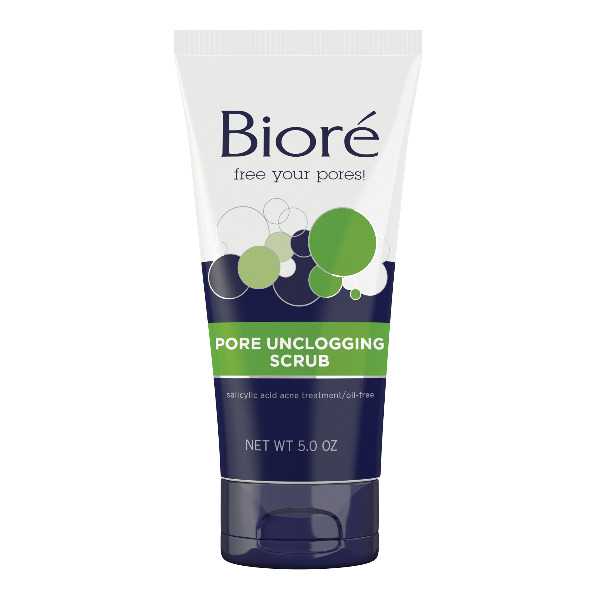 slide 1 of 9, Biore Pore Unclogging Scrub, Removes Excess Dirt and Oils, Face Scrub, with Salicylic Acid, Oil Free, 5 Oz, 5 fl oz