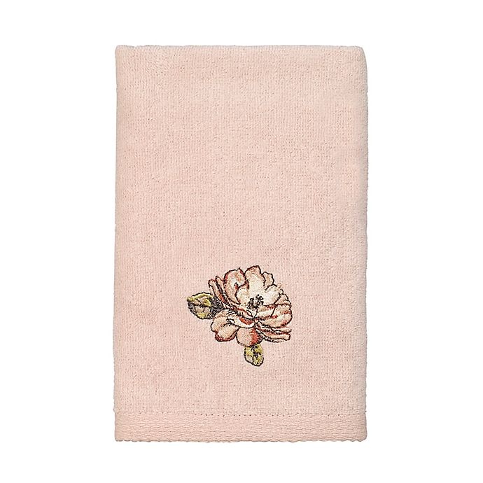 slide 1 of 1, Avanti Butterfly Garden Fingertip Towel - Pale Pink, 1 ct