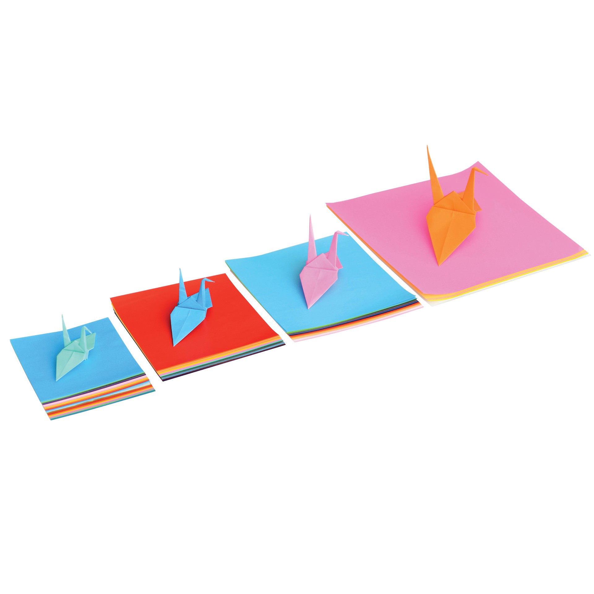 slide 2 of 3, Yasutomo Assorted Solids Origami Paper, 55 Sheets, LG